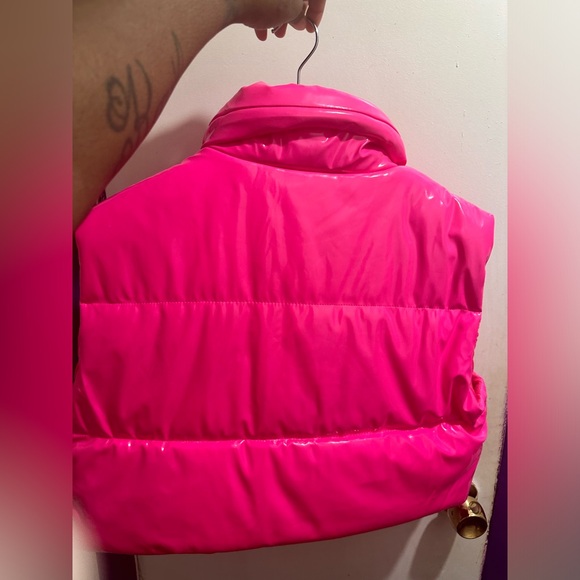 Pink PUFF VEST - Picture 2 of 2